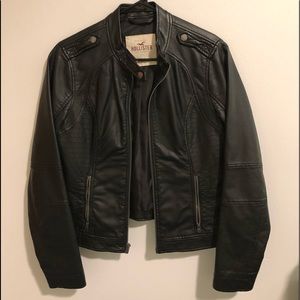 Hollister Leather Moto Jacket